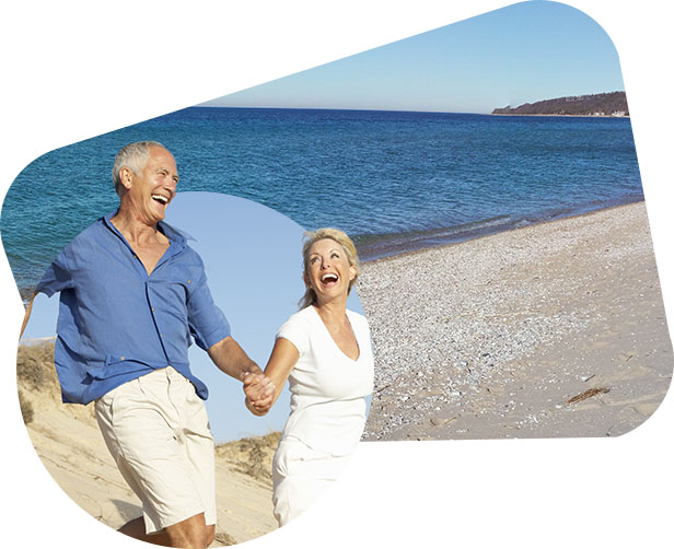 Older Couple at the Beach on Old Mission