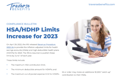 HSA Compliance Bulletin: HSA/HDHP Limits Increase for 2023